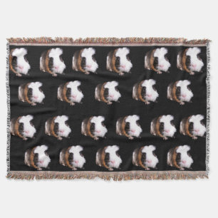 Tortoiseshell Guinea Pigs, Throw Blanket