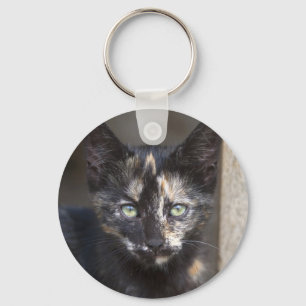 Tortoiseshell Kitten Keychain