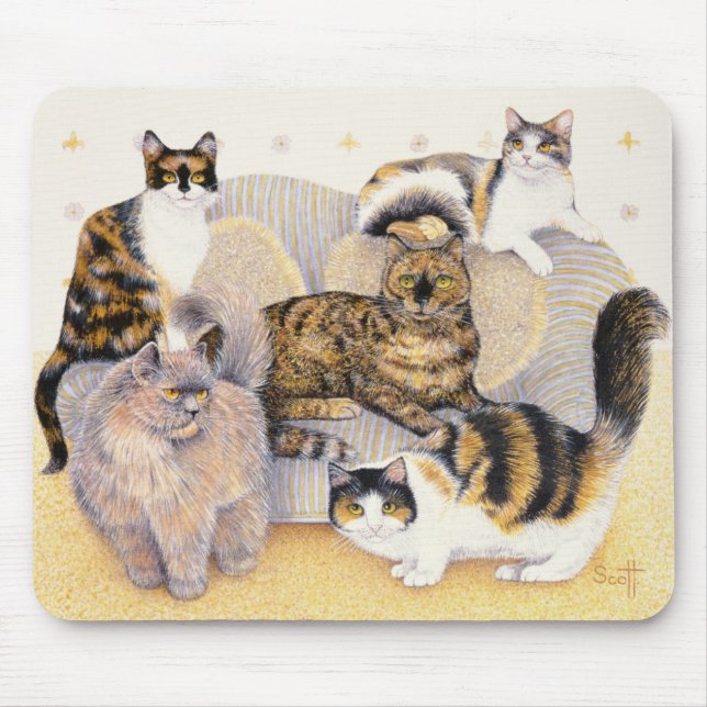 Tortoiseshell ladies mouse pad (Front)
