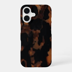 Tortoiseshell Pattern, Chic Amber Tortoise shell  iPhone 16 Case