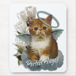 Tortoiseshell Persian Angel Mouse Pad