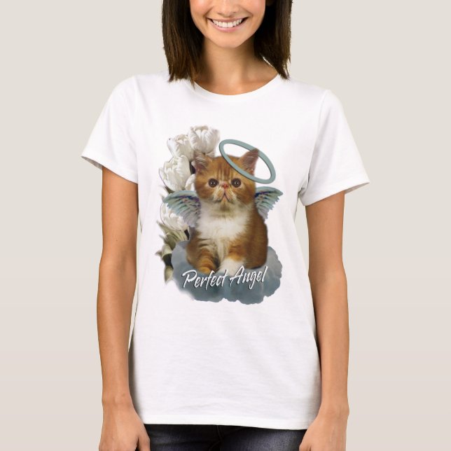 Tortoiseshell Persian Angel T-Shirt (Front)