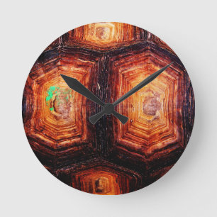 Tortoiseshell Round Clock
