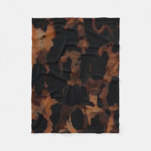 Tortoiseshell Seamless Pattern, Chic TortoiseShell Fleece Blanket