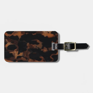Tortoiseshell Seamless Pattern, Chic TortoiseShell Luggage Tag