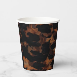 Tortoiseshell Seamless Pattern, Chic TortoiseShell Paper Cups