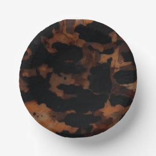 Tortoiseshell Seamless Pattern, Chic TortoiseShell Paper Plate