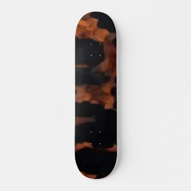Tortoiseshell Seamless Pattern, Chic TortoiseShell Skateboard (Front)