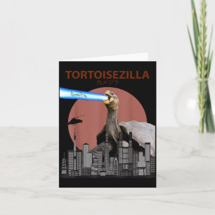 Tortoisezilla _ Funny Tortoise Card