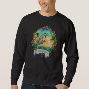 Tortola Bvi Vintage Tropical Parrot Vacation Sweatshirt