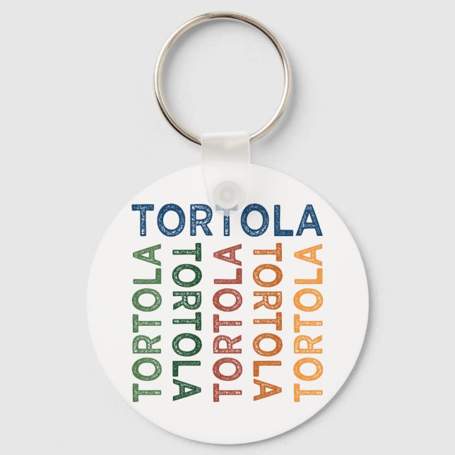 Tortola Cute Colourful Keychain (Front)