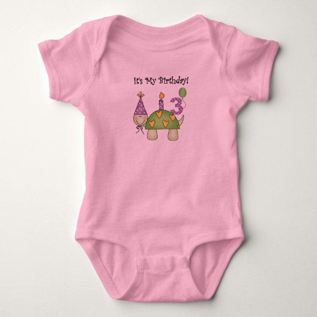 Tortue 3ème Anniversaire Tshirts et cadeaux (Devant)