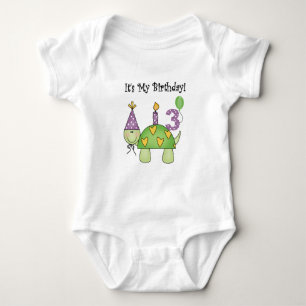 Tortue 3ème Anniversaire Tshirts et cadeaux