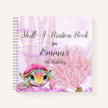 Tortue 4e anniversaire, sous le livre d'invités de