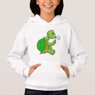 Tortue avec bulles de savon