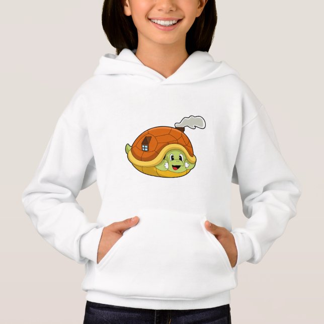 Tortue avec coquille comme maison (Devant)