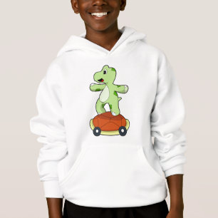Tortue avec coquille en tant que skateboard