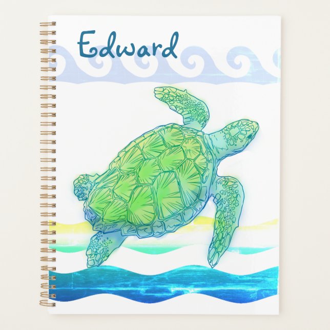 Tortue bleue et verte (Devant)