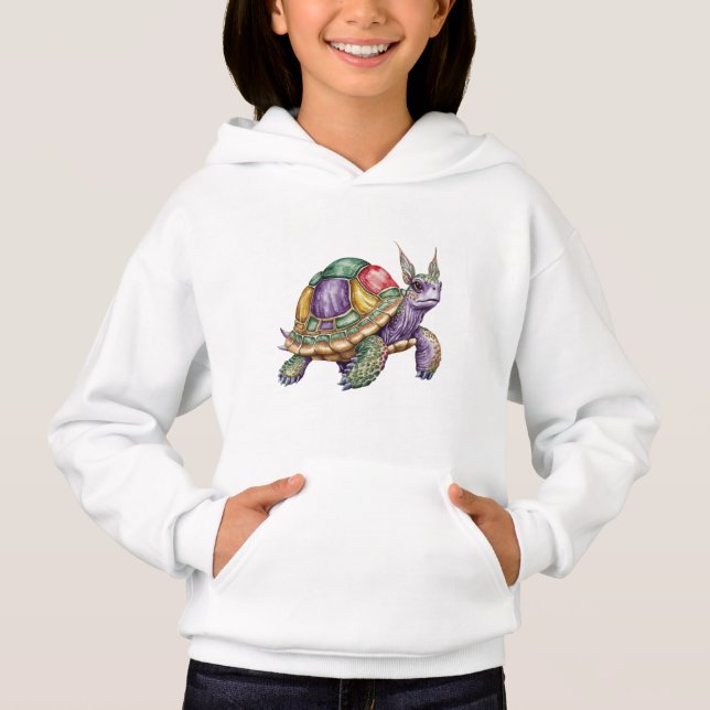 Tortue cool avec Mohawk vert (Devant)