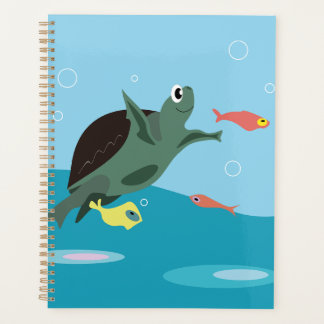 Tortue de mer mignonne sous l'art marin