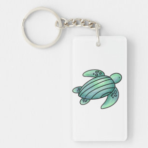 tortue de mer peinte à l'aquarelle dessin animé bl