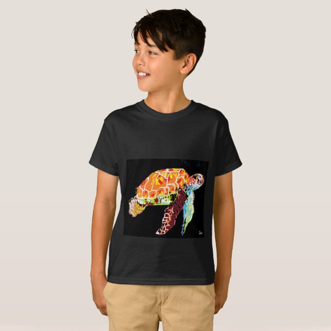 Tortue de mer T-shirt garçon (Devant entier)