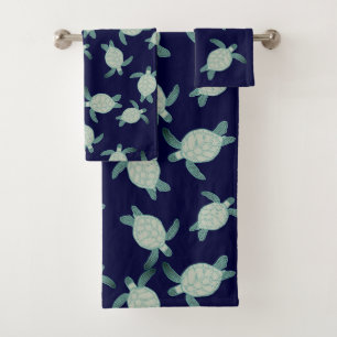 Tortue marine marine marine bleu Aqua vert