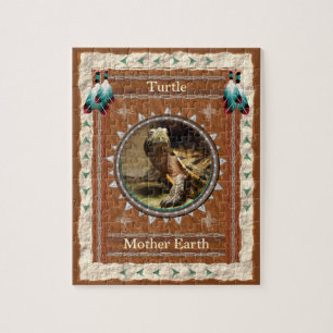 Tortue - Mère Terre - Puzzle avec boîte