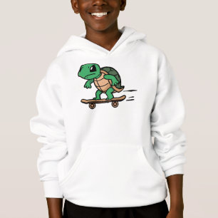 Tortue sur skateboard