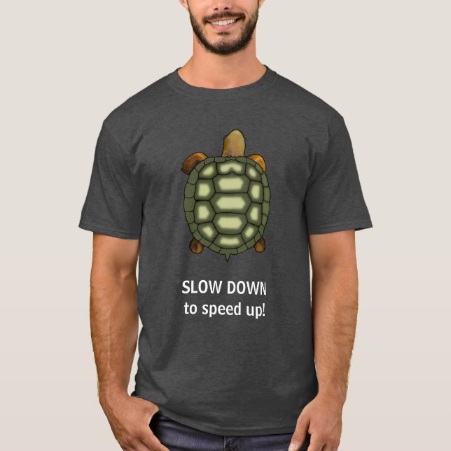 Tortue verte avec T-Shirt de texte modifiable et l (Devant)