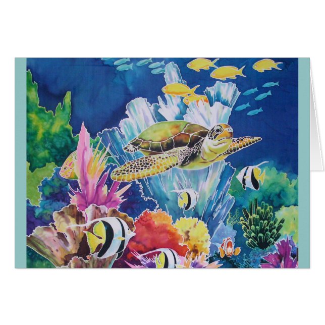 Tortue verte de mer (Devant horizontal)