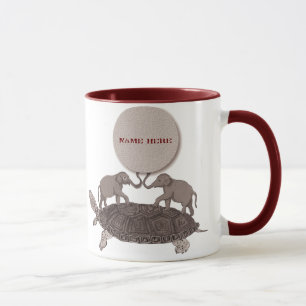 Tortues complètement en bas de tasse