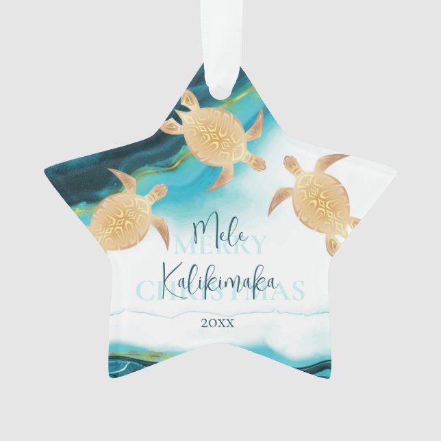 Tortues d'or | Mele Kalikimaka | Noël (devant)