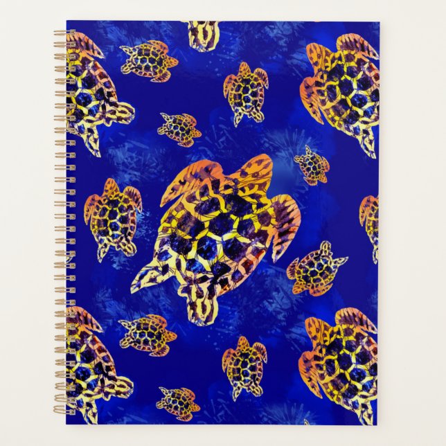 Tortues marines Batik Art Africain (Devant)