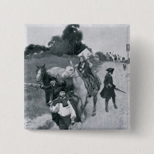 Tory Refugees on Their Way to Canada 2 Inch Square Button