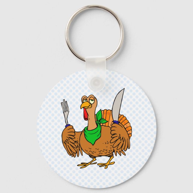 Tory Turkey Keychain (Front)