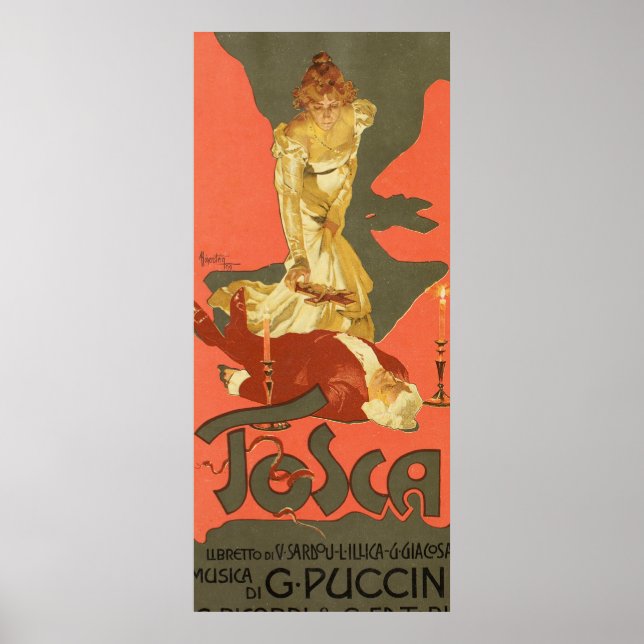 Tosca by Adolfo Hohenstein Poster (Front)