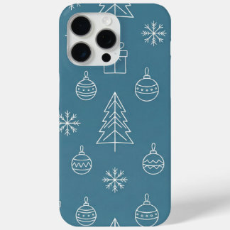 Tosca Christmas texture with festive elements iPhone 15 Pro Max Case