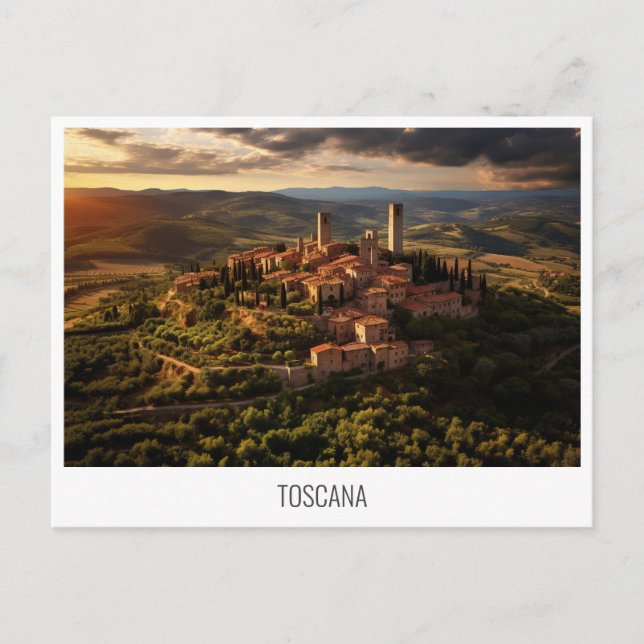 Toscana, Italy postcard (Front)