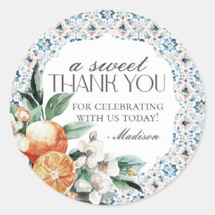Toscane Carrelage Citrus Italien Dessert Sticker F