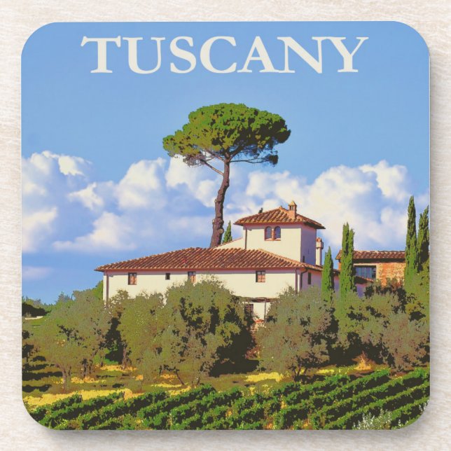 Toscane Italie Affiche Dessous de Verre (Devant)