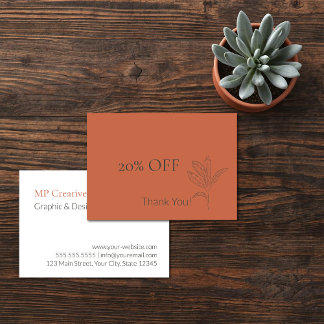 Toskana Rustic Elegance Discount Card
