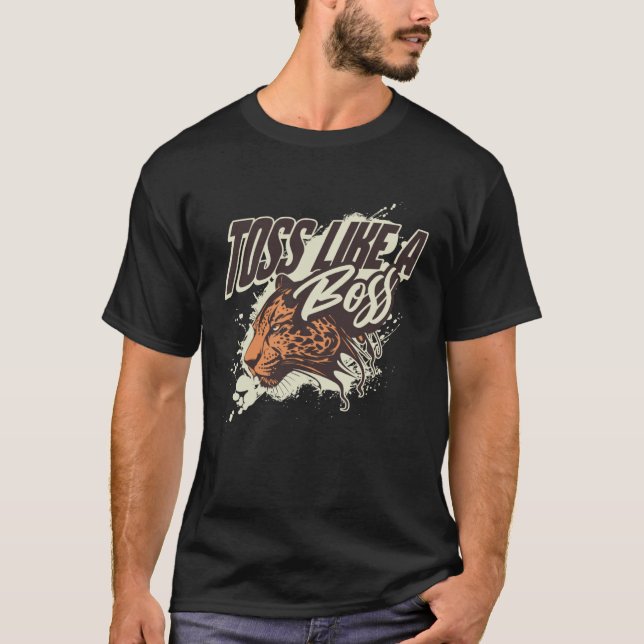 Toss Like A Boss   Cornhole  2 T-Shirt (Front)