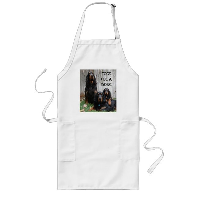 TOSS ME A BONE Gordon Setter Generations Apron (Front)