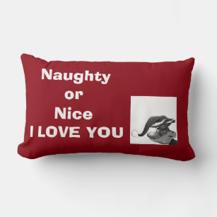 TOSS PILLOW FOR THE NAUGHTY/NICE IN YOUR LIFE