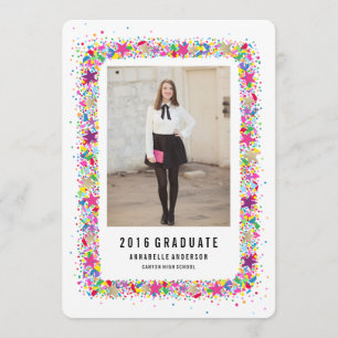 Toss the Confetti Graduation Announcement