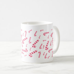 Tossed Candy Cane Coffee Mug
