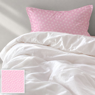 Tossed Pink Stars Standard Pillowcase