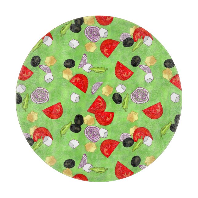 Tossed Salad Cutting Board (Front)