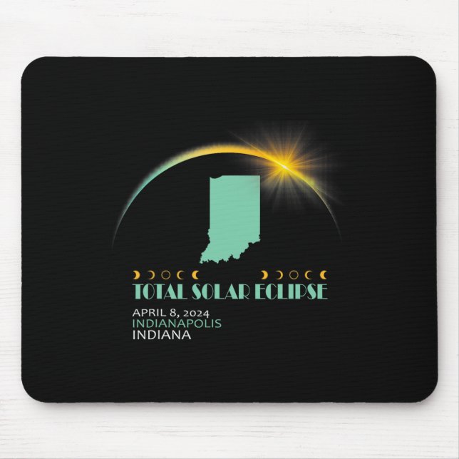 Total 2024 Solar Eclipse 2024 040824 V1  Mouse Pad (Front)